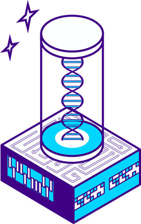 AI dna  Illustration