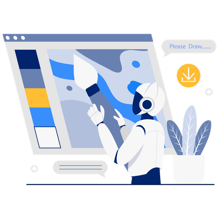 AI Drawing Assistant  Illustration