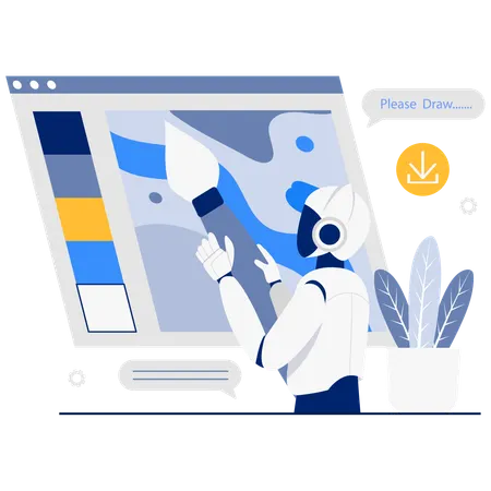 AI Drawing Assistant  Illustration