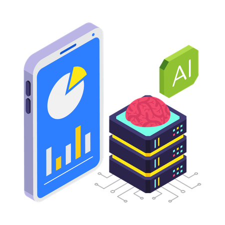 AI Educational Robot  Illustration
