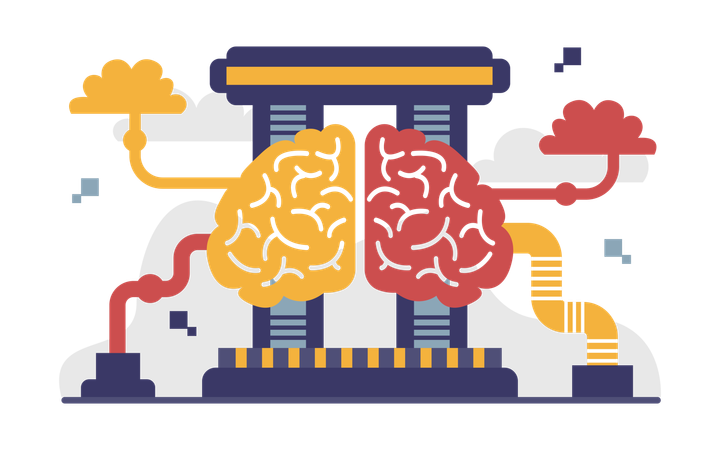 Ai en los negocios  Ilustración