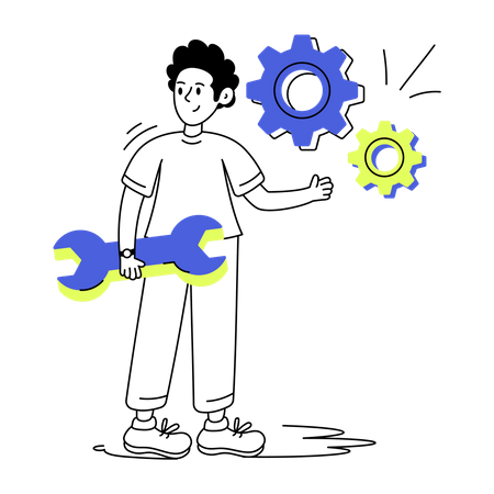 AI Engineer  Illustration