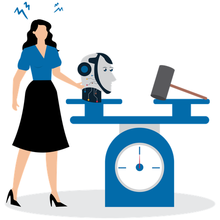 AI Ethics Discussion  Illustration