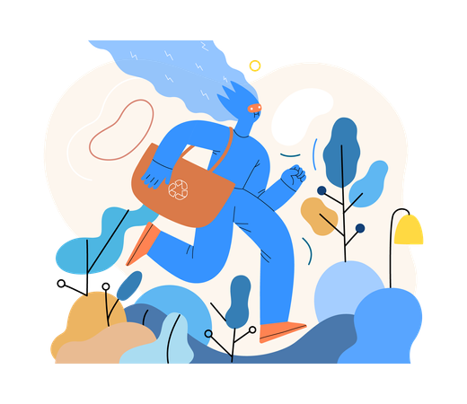 Ai gerenciando efetivamente o consumo e a reciclagem responsáveis  Ilustração