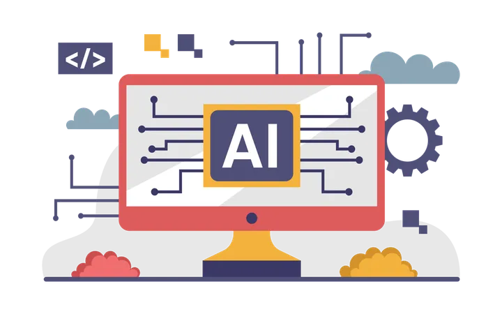 Ai In Robotics  Illustration