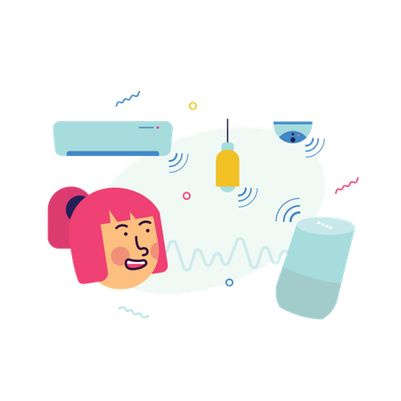 AI in Speech Recognition  Illustration