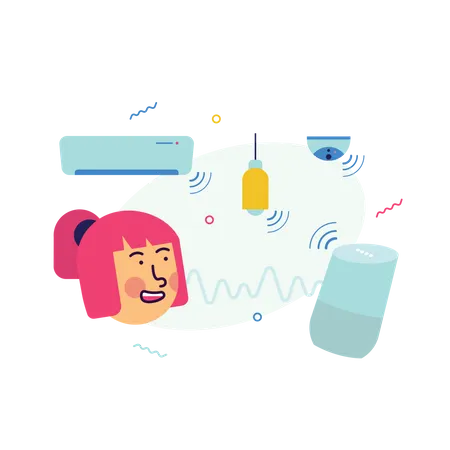 AI in Speech Recognition  Illustration