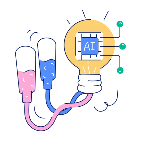 AI Innovation  Illustration