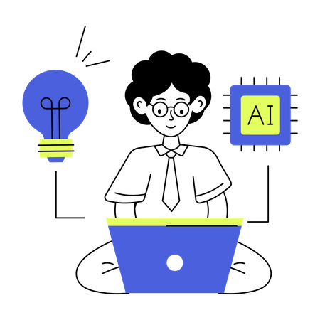 AI Innovation  Illustration
