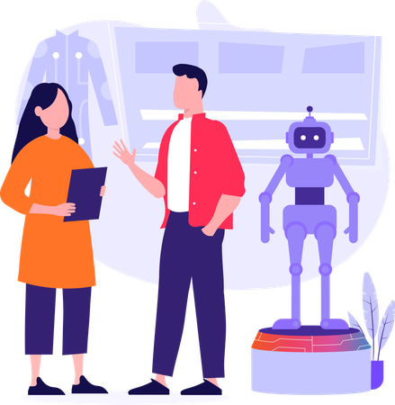 Ai Intelligence In Research  Illustration