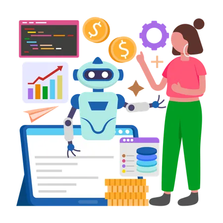 AI Market Predicts  Illustration