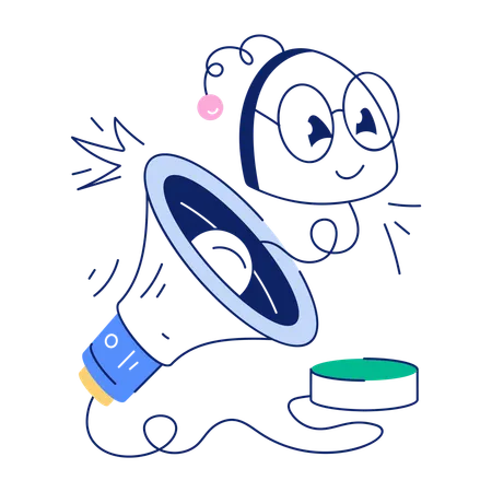Check Out This Doodle Mini Illustration Of Ai Marketing Illustration