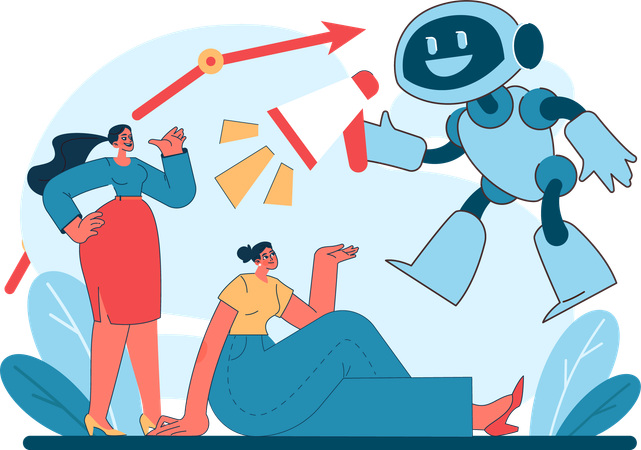 AI Marketing  Illustration