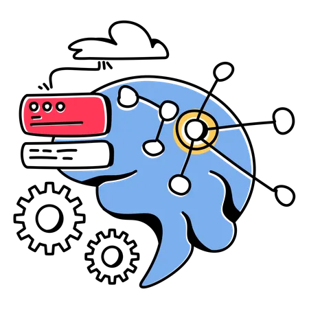 AI mind  Illustration