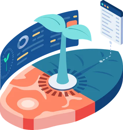AI Money plant  Illustration