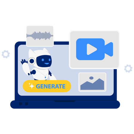 AI Multimedia Generator  Illustration