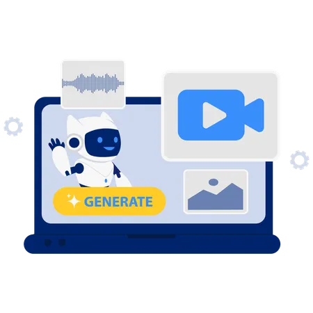 AI Multimedia Generator  Illustration