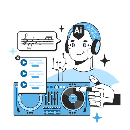 Ai music anlaysis  Illustration