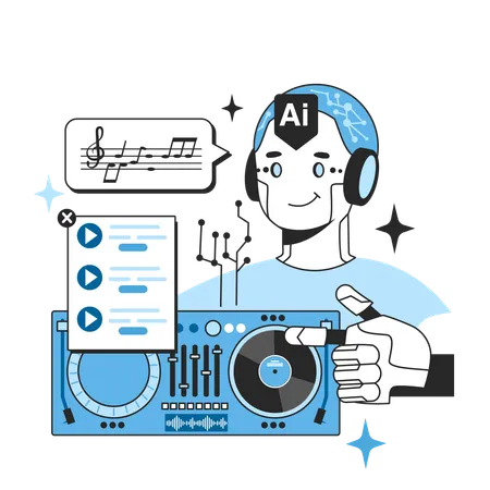 Ai music anlaysis  Illustration