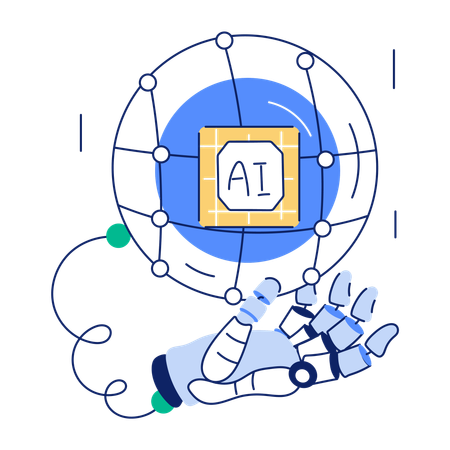 AI Network  Illustration