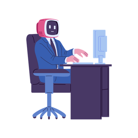 AI専門家の活躍  イラスト