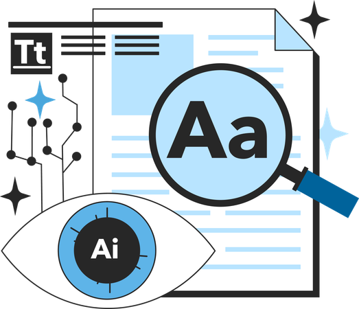 Ai report and ai research  Illustration