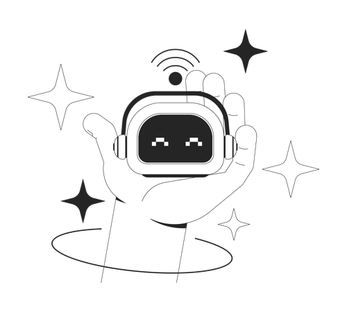 AI robot companion  Illustration