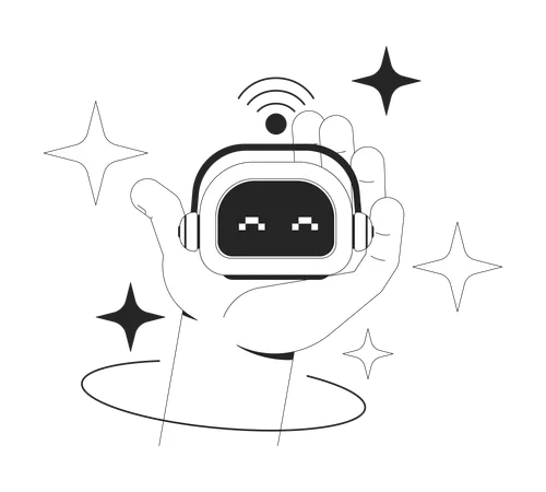 AI robot companion  Illustration