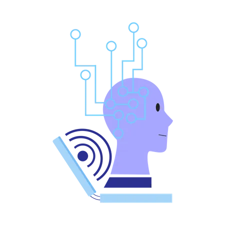 AI robot configuration  Illustration