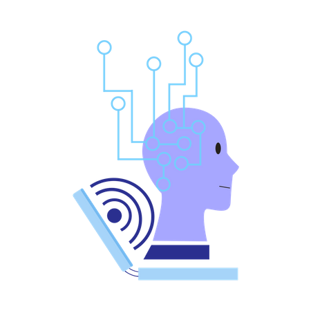 AI robot configuration  Illustration