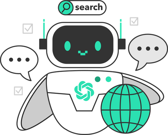 Ai robot research  Illustration