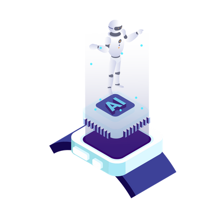 AI robotics  Illustration