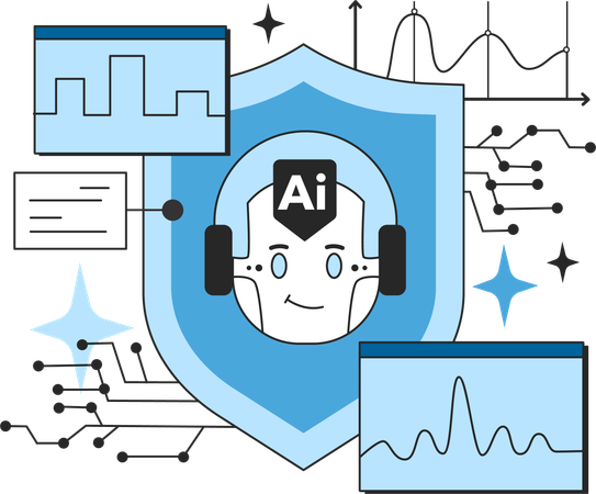 Ai security and analysis  Illustration