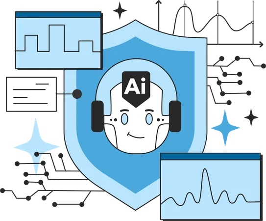 Ai security and analysis  Illustration