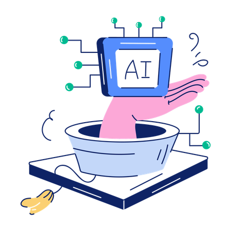 AI Service  Illustration