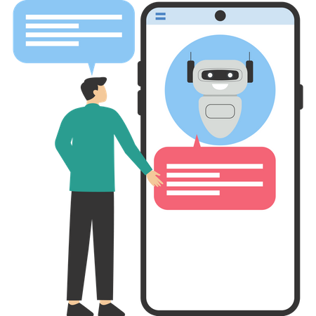 Ai Support Assistant  Illustration