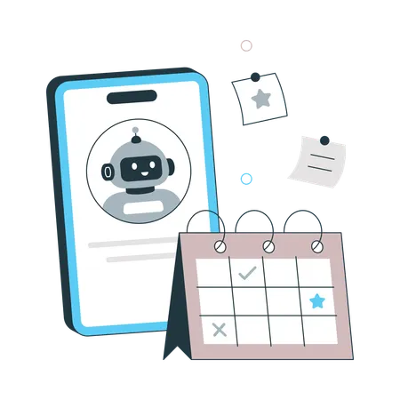 Ai Task management Illustration