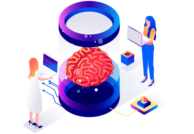 AI Tech Development  Illustration