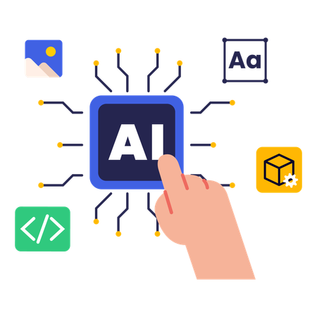 AI technology  Illustration