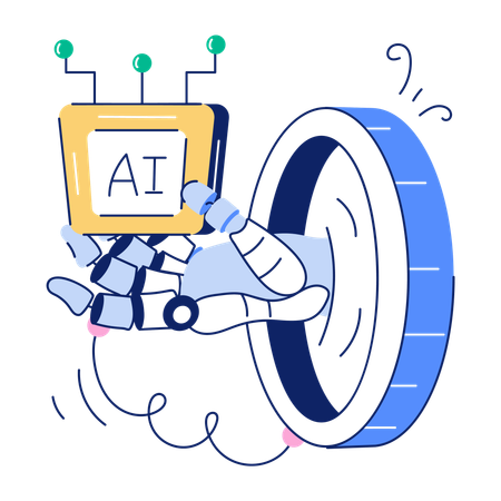 AI Technology  Illustration
