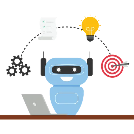 AI Technology Productivity Gurus Productivity And Project Management Skills Multitasking And Time Management Illustration