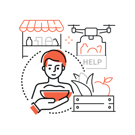 Aide alimentaire  Illustration