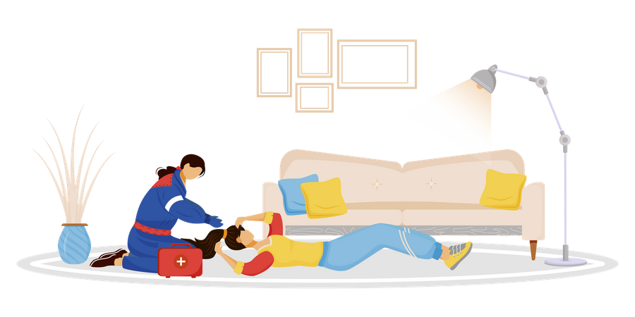 Aide d'urgence  Illustration