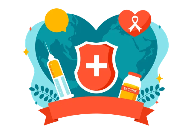 World Aids Vaccine Day Vector Illustration On 18 May With Injection To Prevention And Awareness Health Care In Flat Cartoon Background Design Illustration