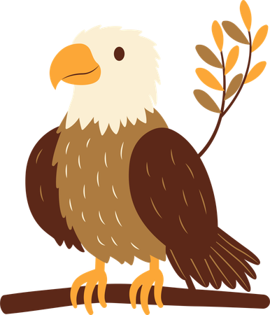 Aigle mignon  Illustration