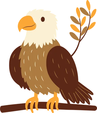 Aigle mignon  Illustration