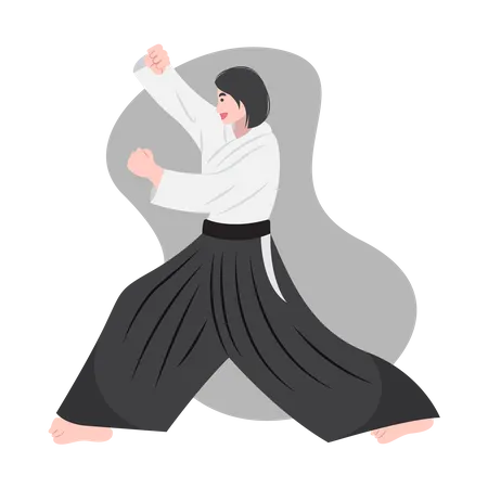 This Illustration Can Be Utilized To Create Visually Appealing Martial Arts Themed Posters Banners Or Flyers It Can Also Be Applied To Website Designs Adding An Element Of Dynamism And Martial Arts Aesthetics Additionally It Can Be Used For Designing Merchandise Like T Shirts Mugs Or Phone Cases With Martial Arts Illustrations イラスト