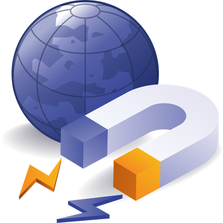 Aimant du monde des affaires  Illustration