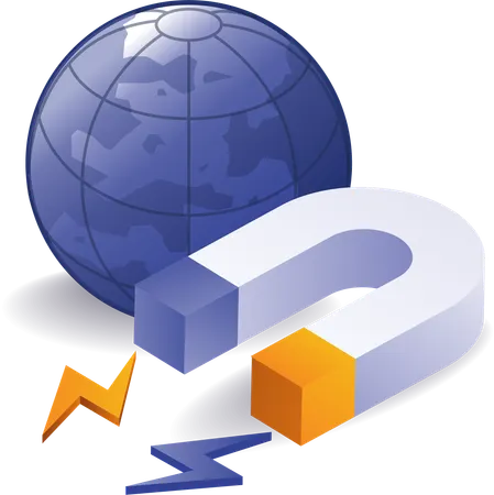 Aimant du monde des affaires  Illustration