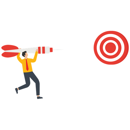 Aiming for target  Illustration